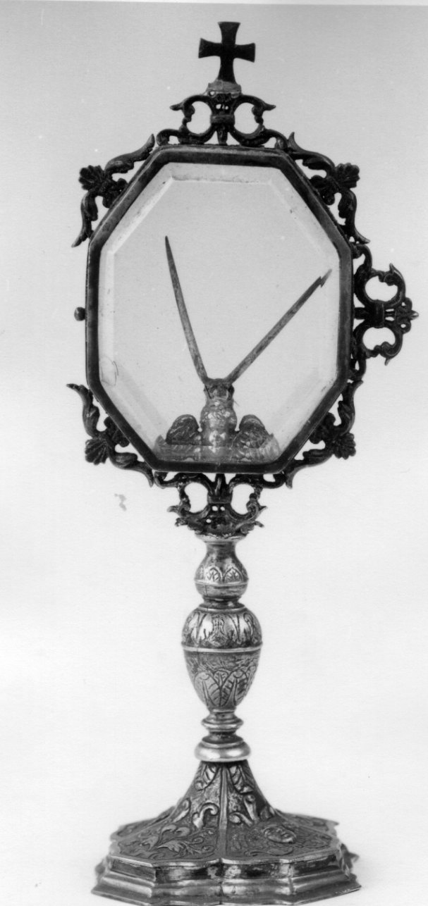 reliquiario - a ostensorio, opera isolata - ambito lombardo (fine/inizio secc. XVI/ XVII)