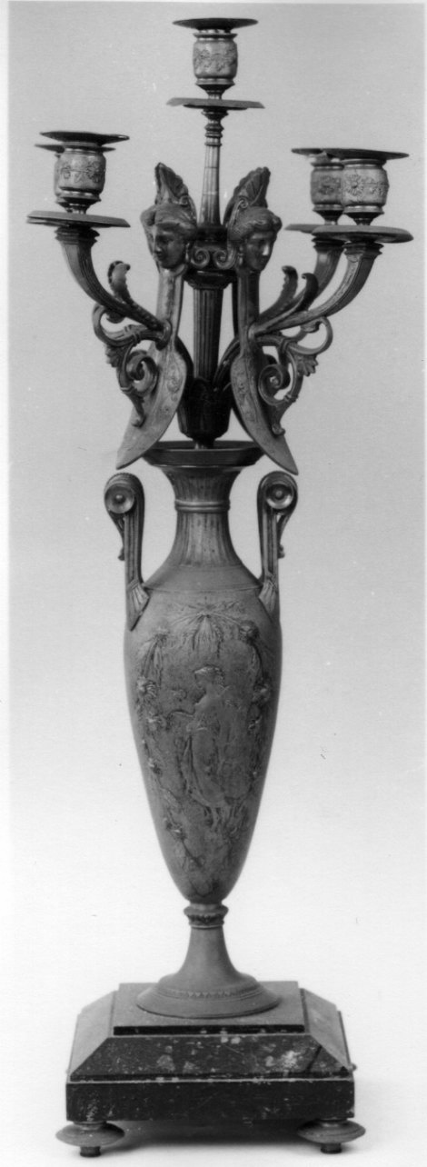 candelabro, serie - ambito piemontese (prima metà sec. XIX)