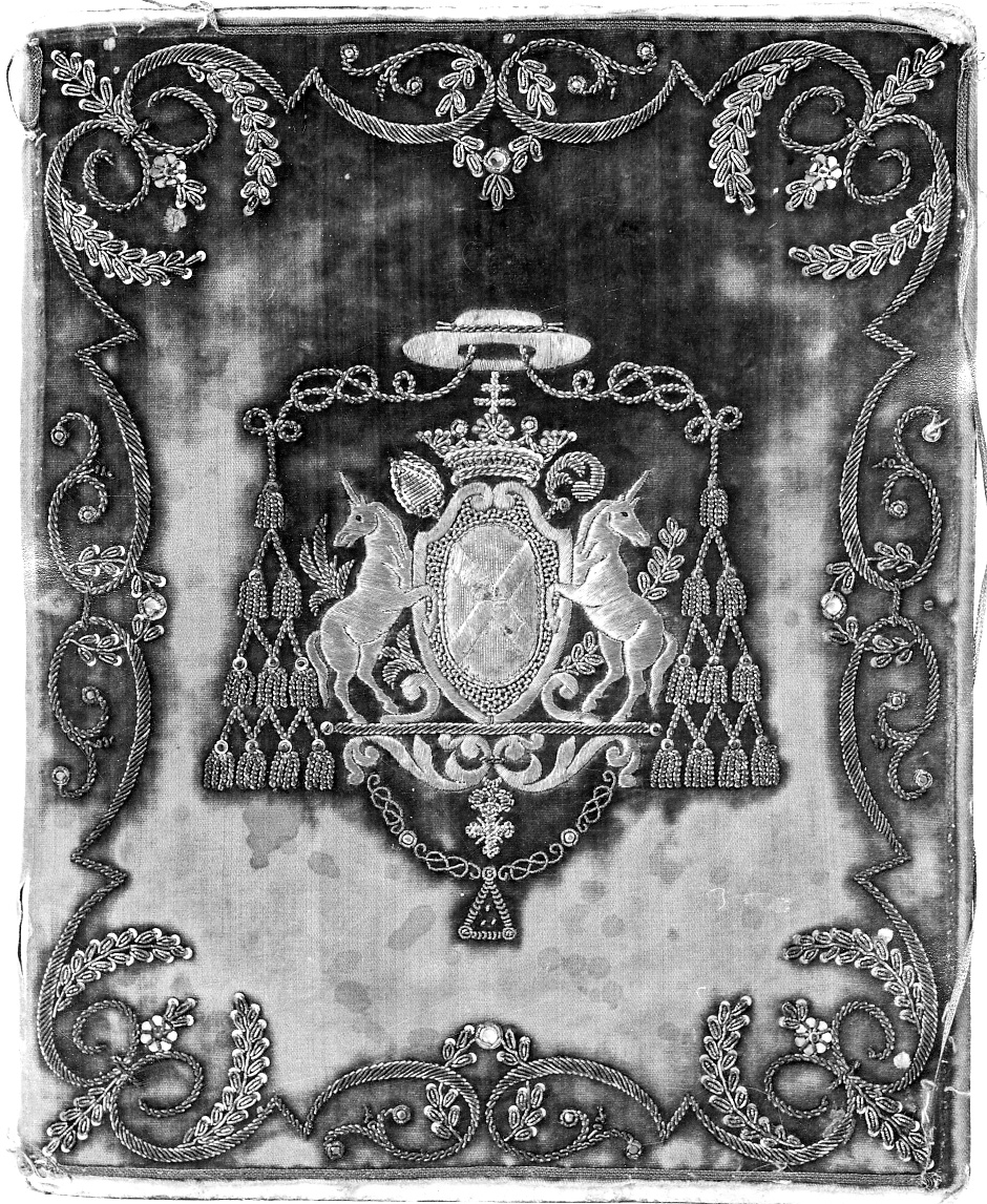 coperta di libro, opera isolata - manifattura piemontese (metà sec. XIX)