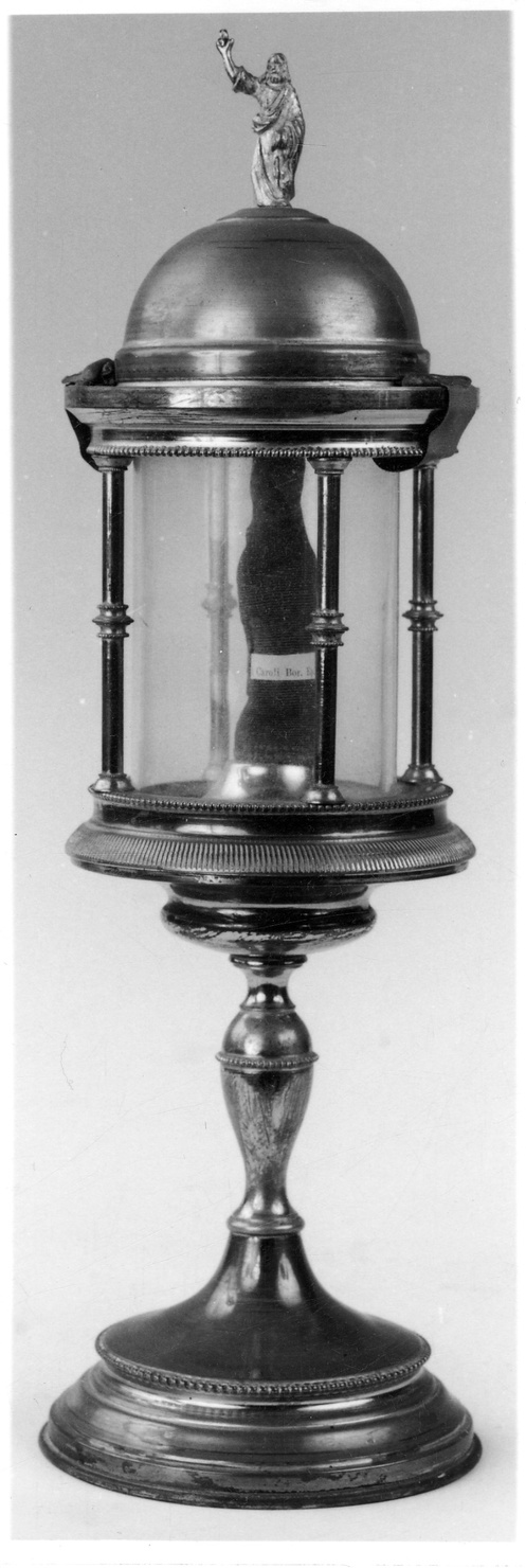 Cristo benedicente (reliquiario a pisside, opera isolata) - ambito italiano (seconda metà sec. XIX)