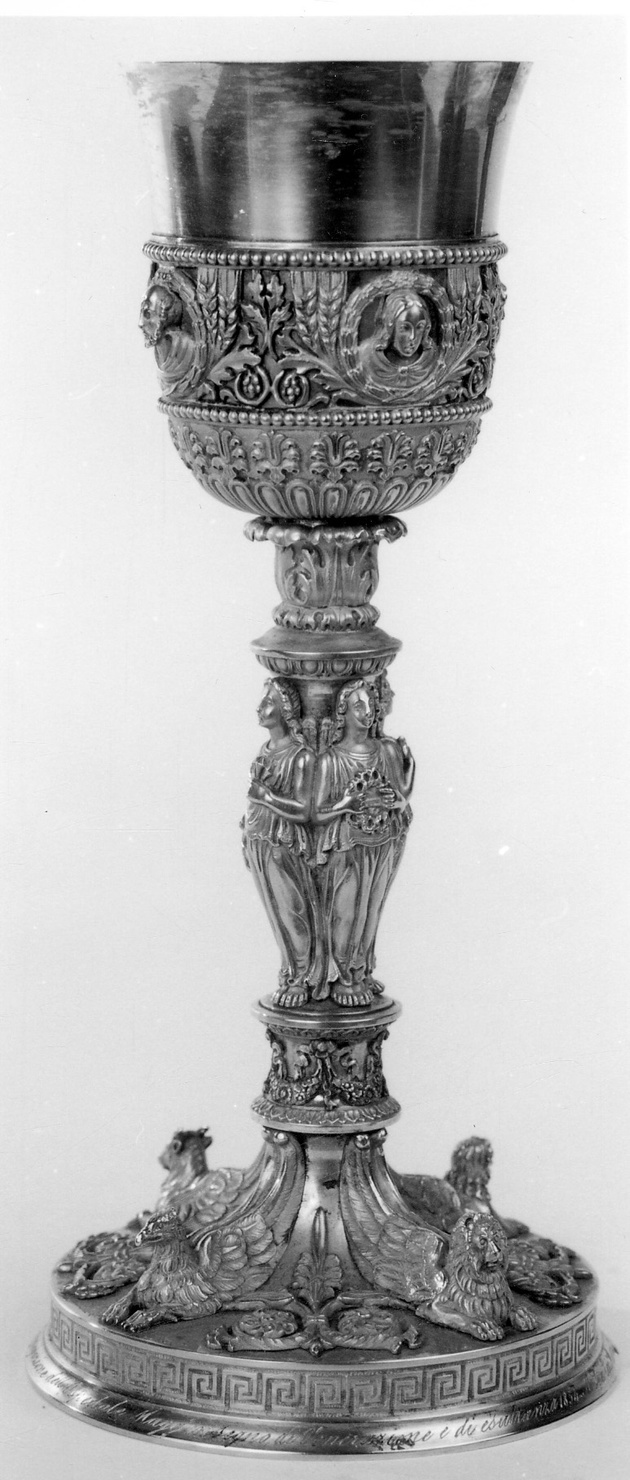 simboli dei quattro evangelisti (decorazione, elemento d'insieme) - ambito milanese (?) (metà sec. XIX)