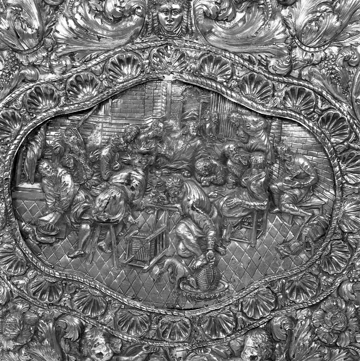 ultima cena (decorazione, elemento d'insieme) - ambito piemontese (seconda metà sec. XVII)