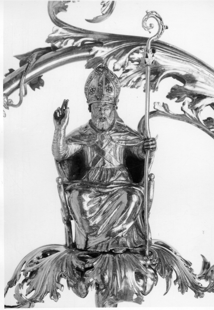 Sant'Eusebio (statuetta, elemento d'insieme) di Cambi Giacomo, Cambi Galeazzo (primo quarto sec. XVI)