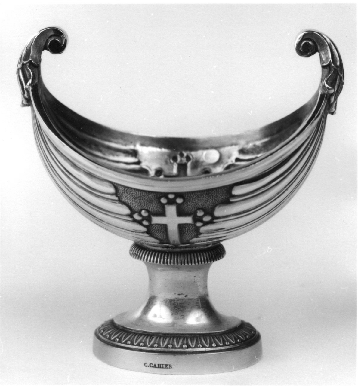 croce (conchiglia battesimale, opera isolata) di Cahier Jean-Charles (prima metà sec. XIX)