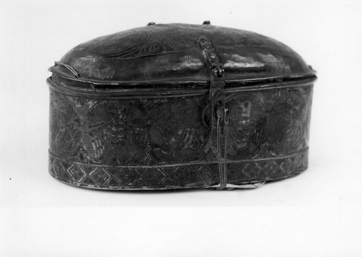 reliquiario a teca - a cassetta, opera isolata - ambito Italia meridionale (seconda metà sec. XII)