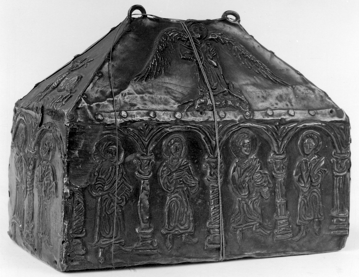 San Michele Arcangelo combatte Satana (rilievo, elemento d'insieme) - ambito lombardo (prima metà sec. XII)