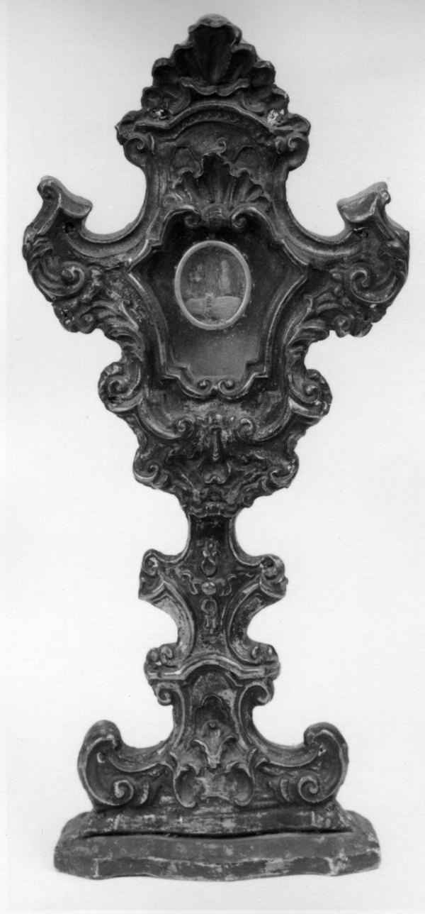 reliquiario - a ostensorio, opera isolata - ambito vercellese (ultimo quarto sec. XIX)