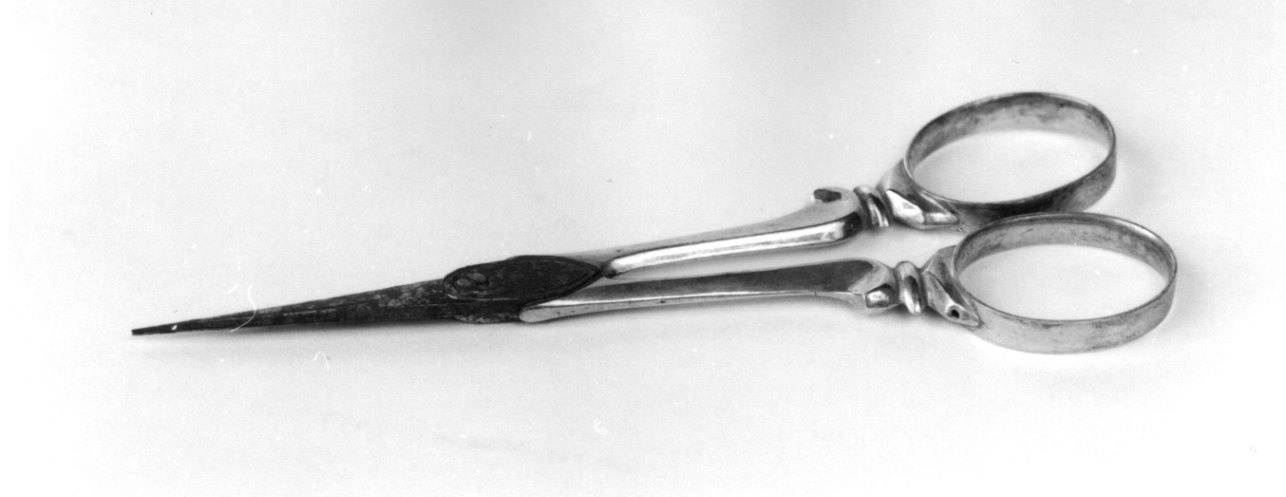 forbici per ordinazione liturgica, opera isolata - ambito francese (primo quarto sec. XIX)