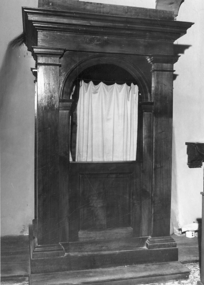 confessionale, opera isolata - bottega ortese (sec. XIX)