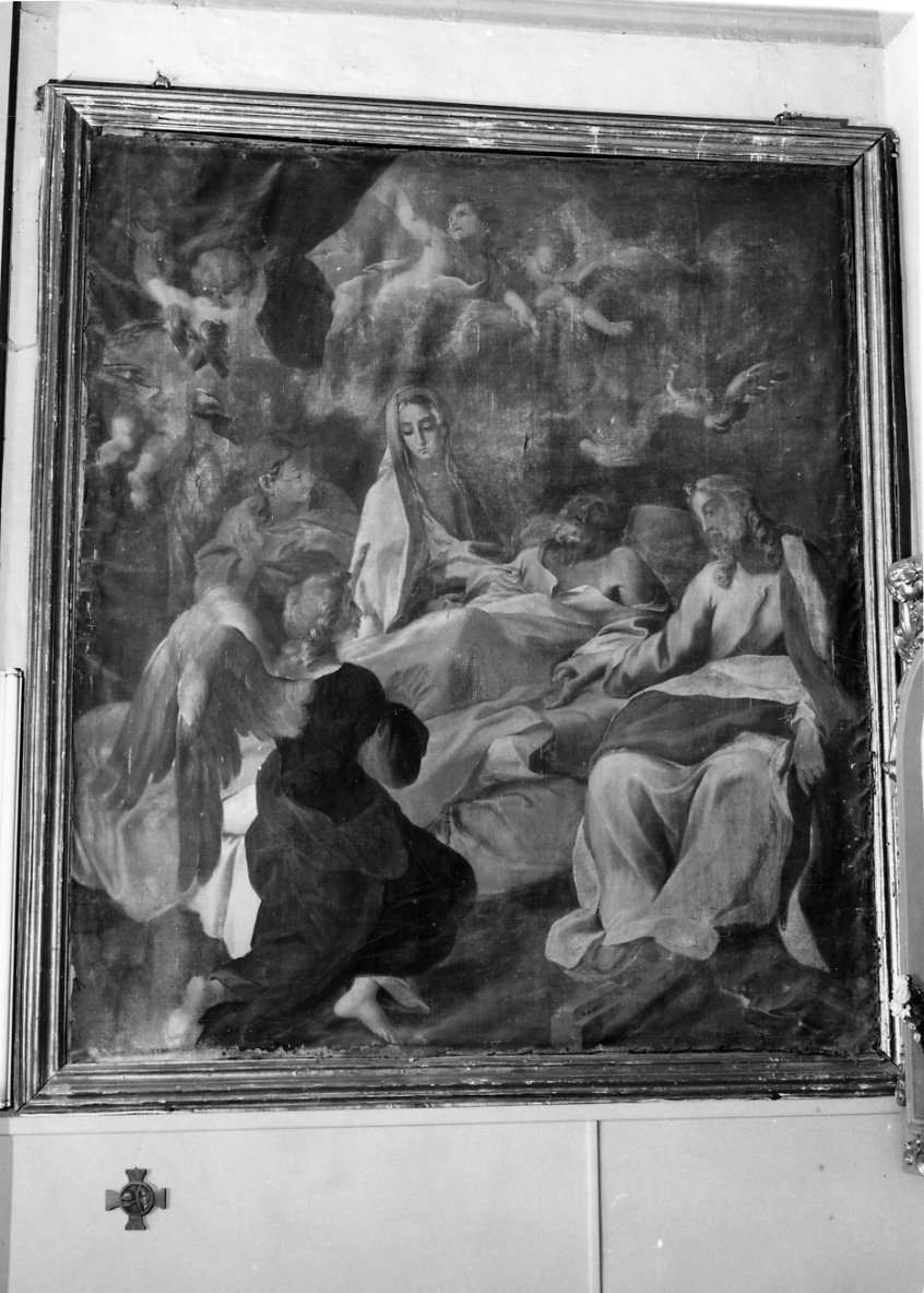 morte di San Giuseppe (dipinto, opera isolata) di Bonola Giorgio (fine sec. XVII)