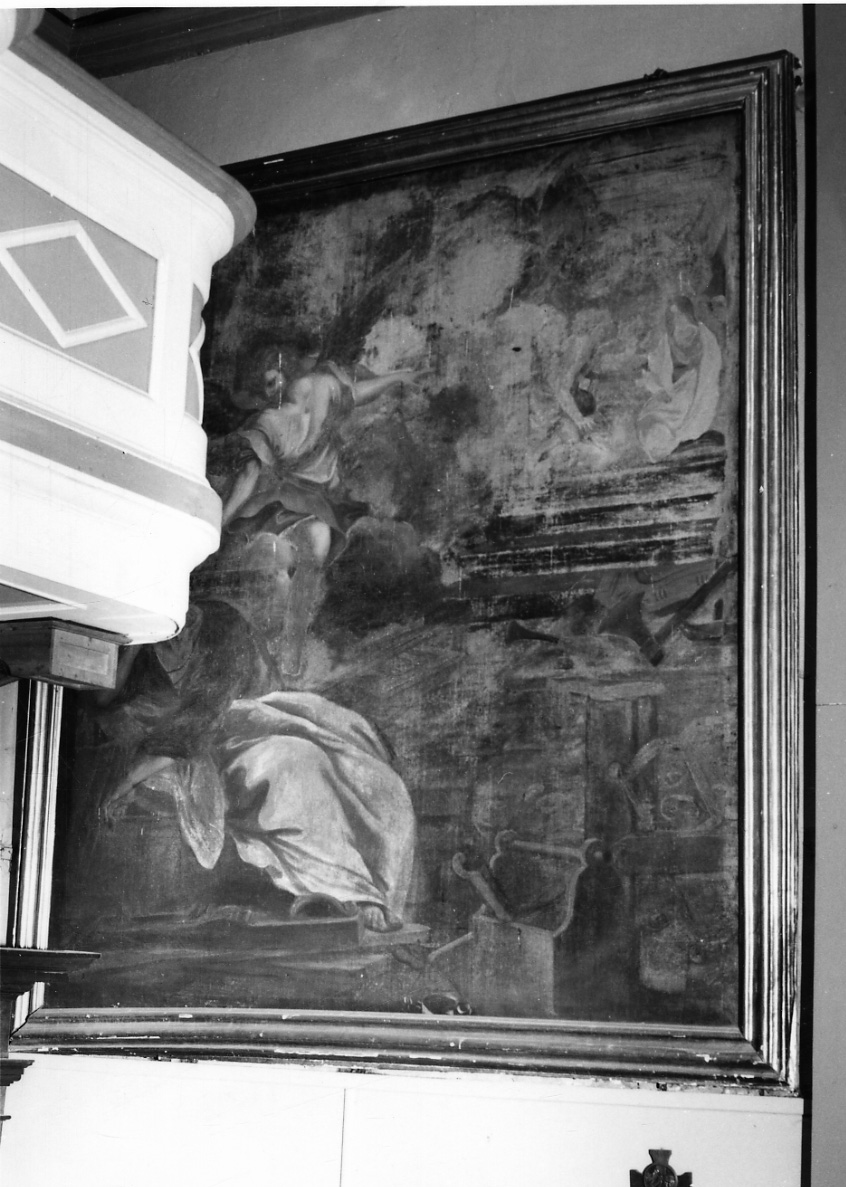 sogno di San Giuseppe (dipinto, opera isolata) di Bonola Giorgio (fine sec. XVII)