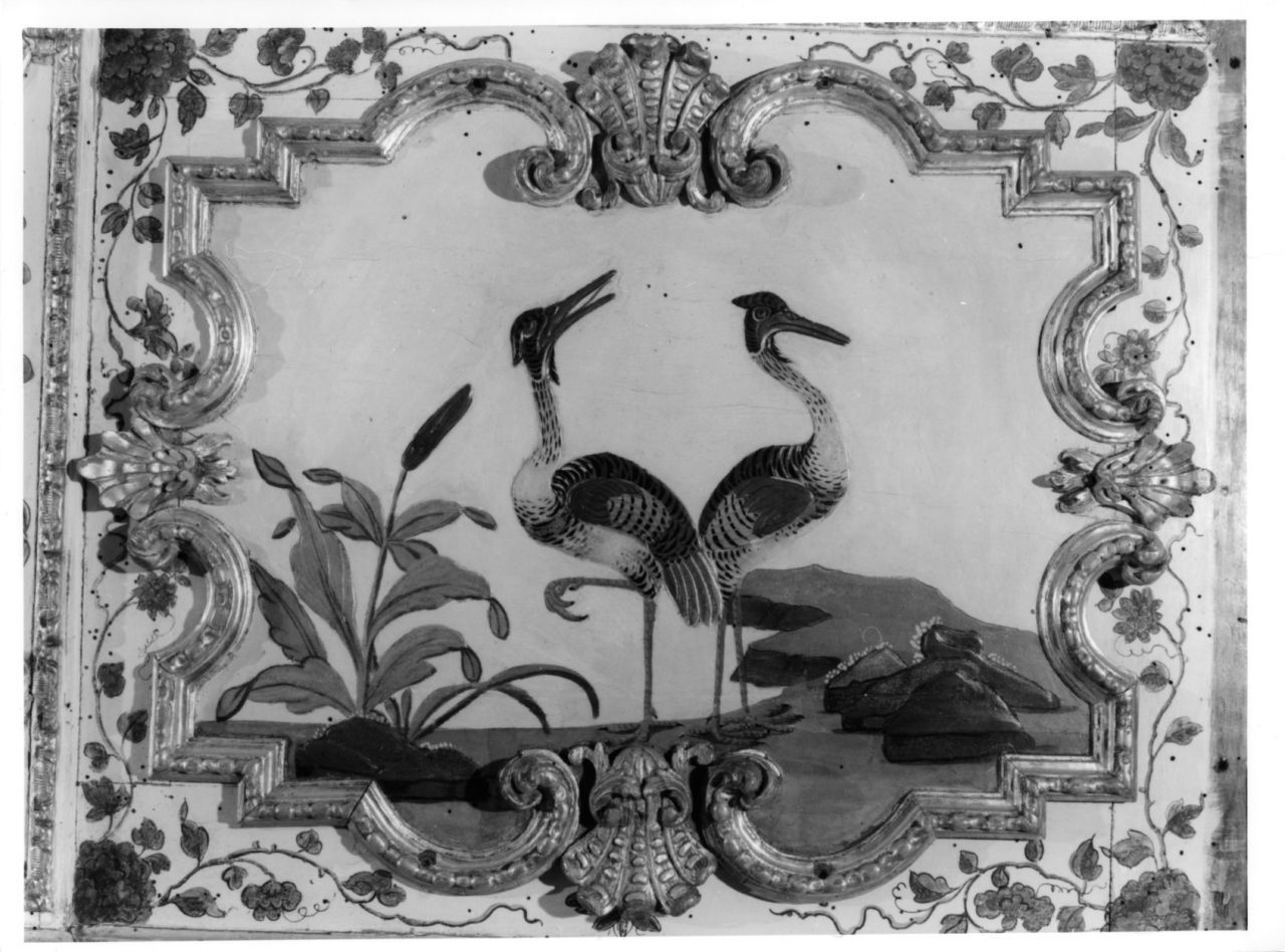uccelli acquatici (elemento decorativo, elemento d'insieme) di Massa Pietro, Juvarra Filippo (sec. XVIII)