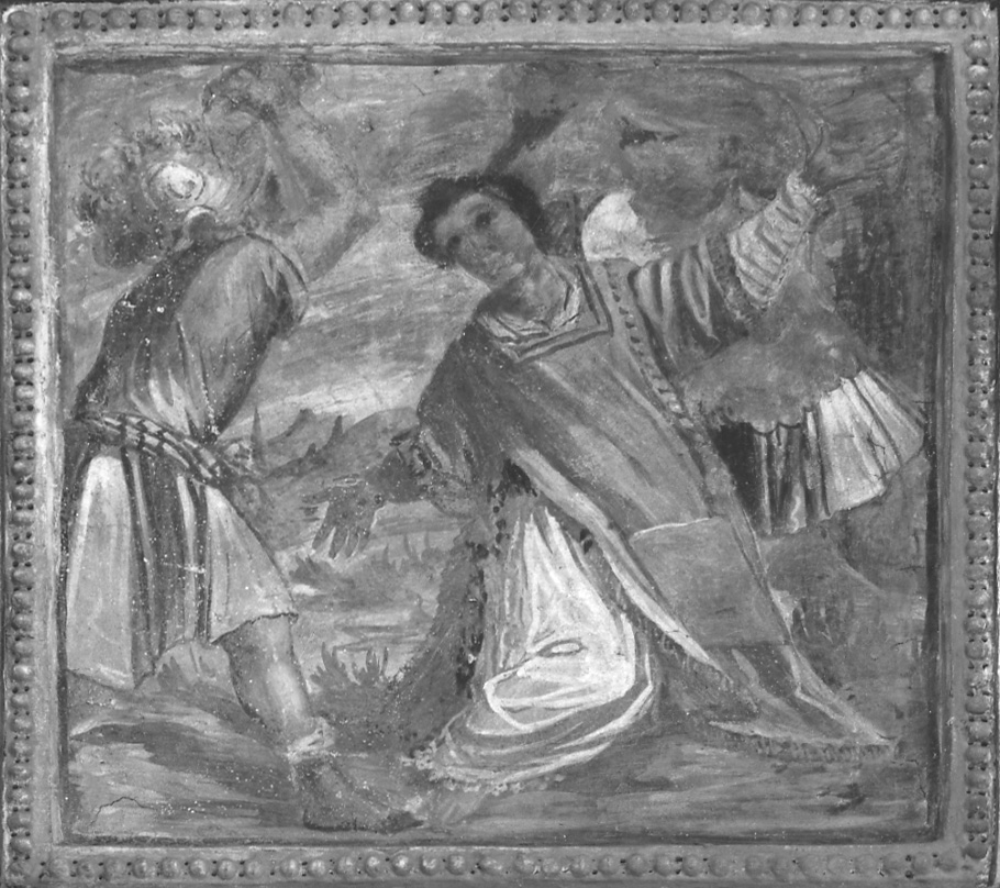 lapidazione di Santo Stefano (dipinto, opera isolata) - ambito biellese (seconda metà sec. XVII)