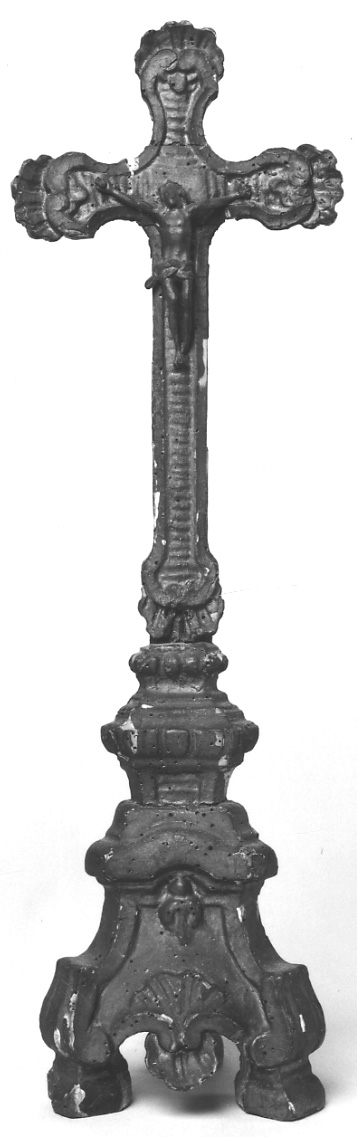 Cristo crocifisso (croce d'altare, opera isolata) - ambito biellese (seconda metà sec. XVIII)