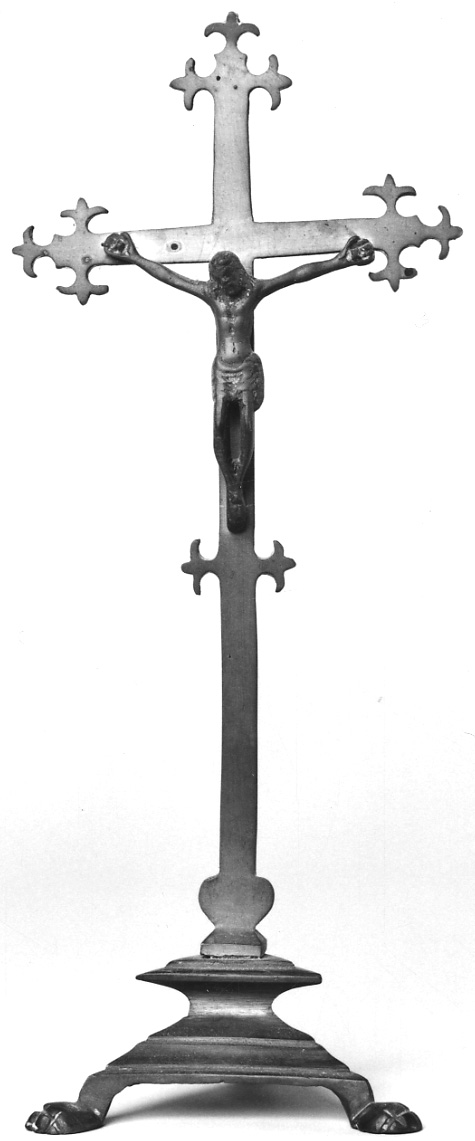 Cristo crocifisso (croce d'altare, opera isolata) - ambito piemontese (seconda metà sec. XVII)