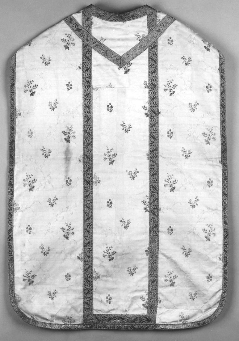 paramento liturgico, insieme - manifattura piemontese (prima metà, ultimo quarto sec. XVII, sec. XVIII)