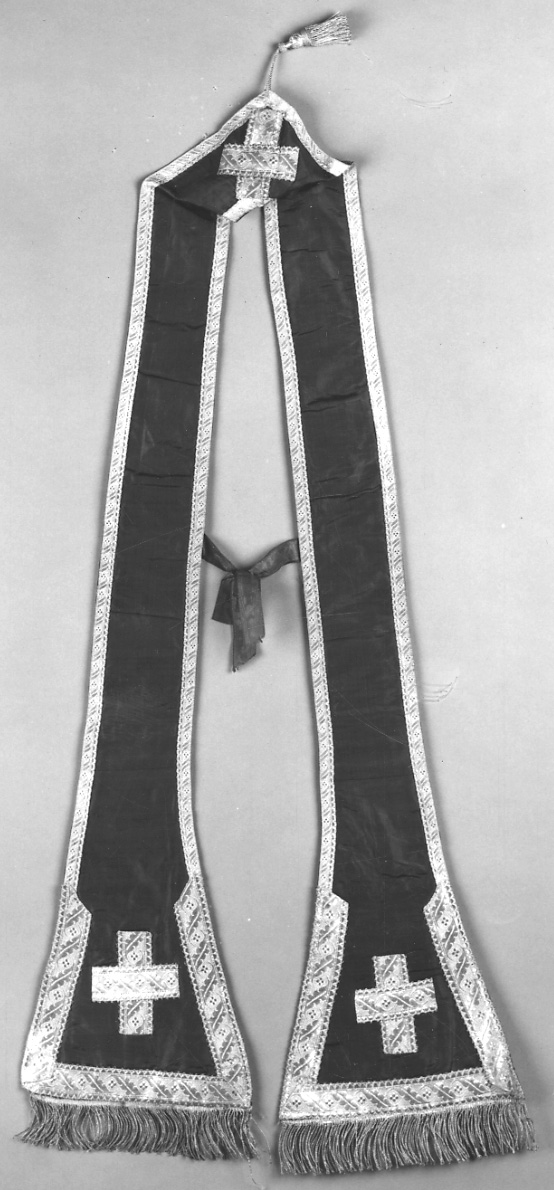 stola, opera isolata - manifattura piemontese (seconda metà sec. XIX)