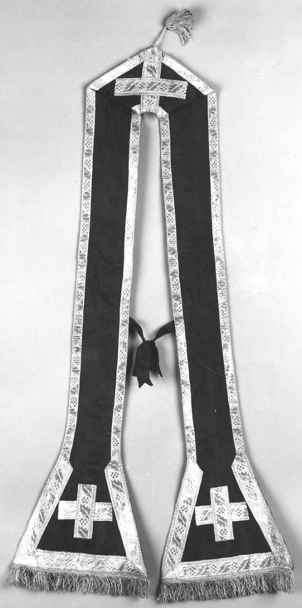 stola, opera isolata - manifattura piemontese (seconda metà sec. XIX)