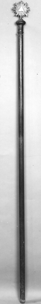 mazza processionale, opera isolata - ambito piemontese (prima metà sec. XVII)