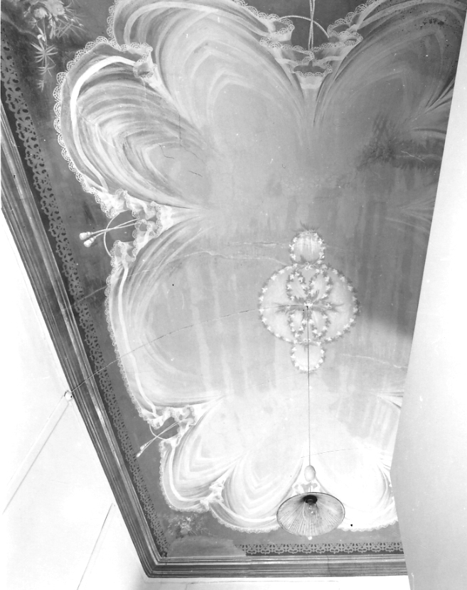 motivi decorativi a finti tendaggi (dipinto, opera isolata) - ambito biellese (fine sec. XIX)