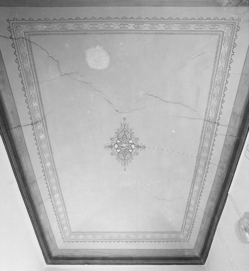 motivi decorativi geometrici e vegetali stilizzati (dipinto, opera isolata) - ambito biellese (fine/inizio secc. XIX/ XX)