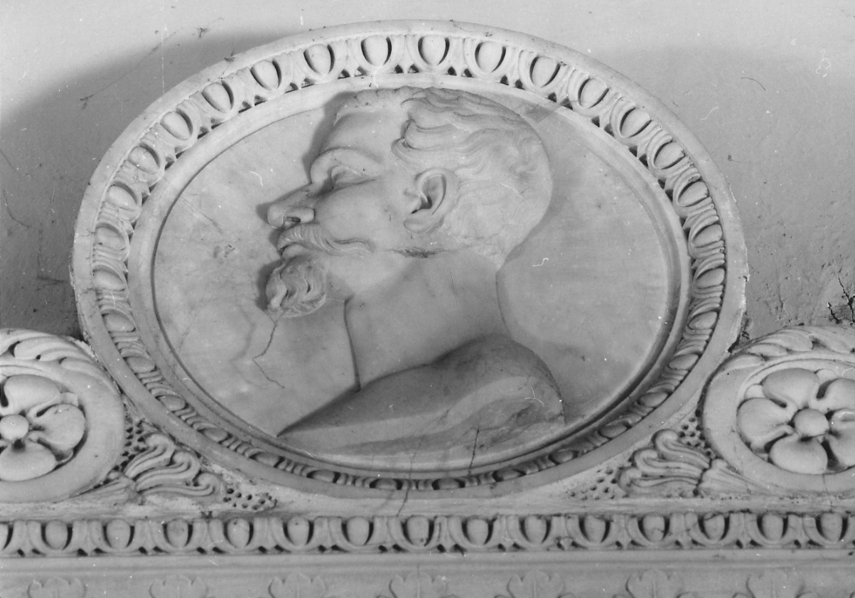 ritratto di Vittorio Emanuele II di Savoia (medaglione, elemento d'insieme) - ambito piemontese (seconda metà sec. XIX)