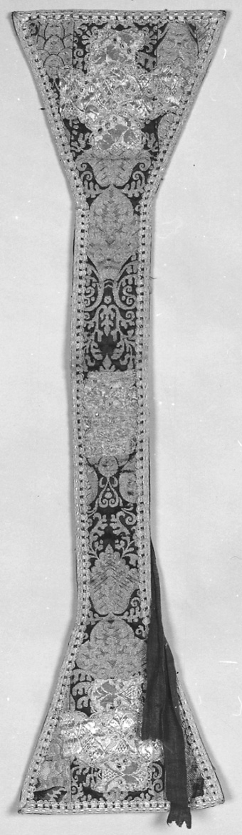 manipolo, elemento d'insieme - manifattura italiana (fine/inizio secc. XVII/ XVIII)