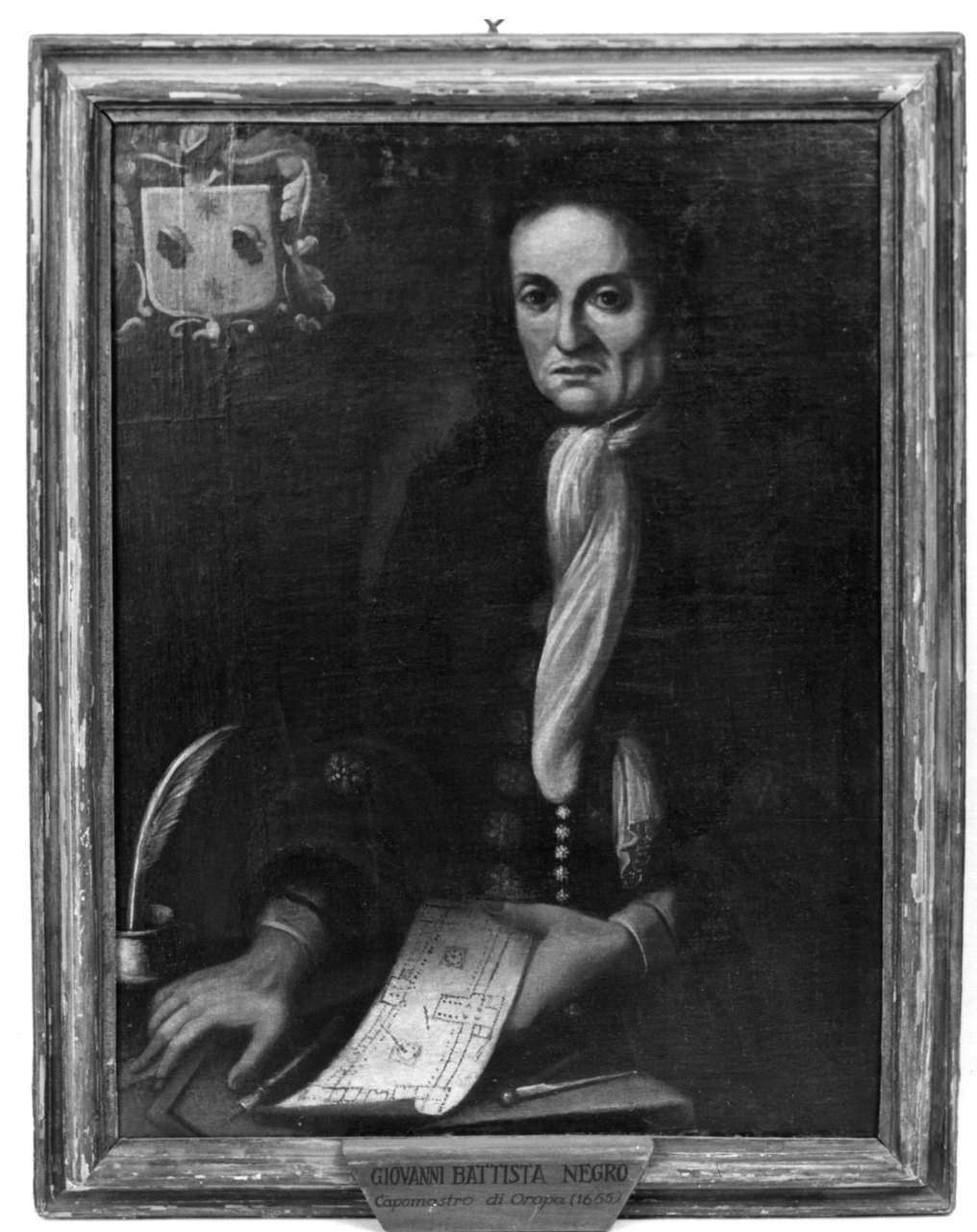 ritratto di Giovanni Battista Negro (dipinto, opera isolata) - ambito piemontese (terzo quarto sec. XVII)