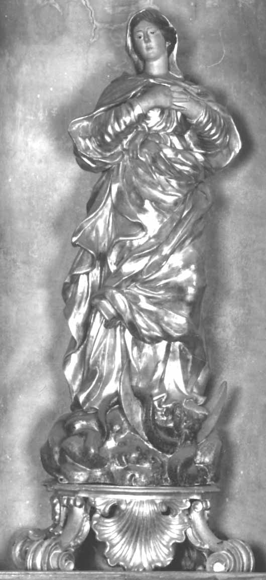 Madonna Immacolata (statua, opera isolata) - bottega piemontese (sec. XVIII)
