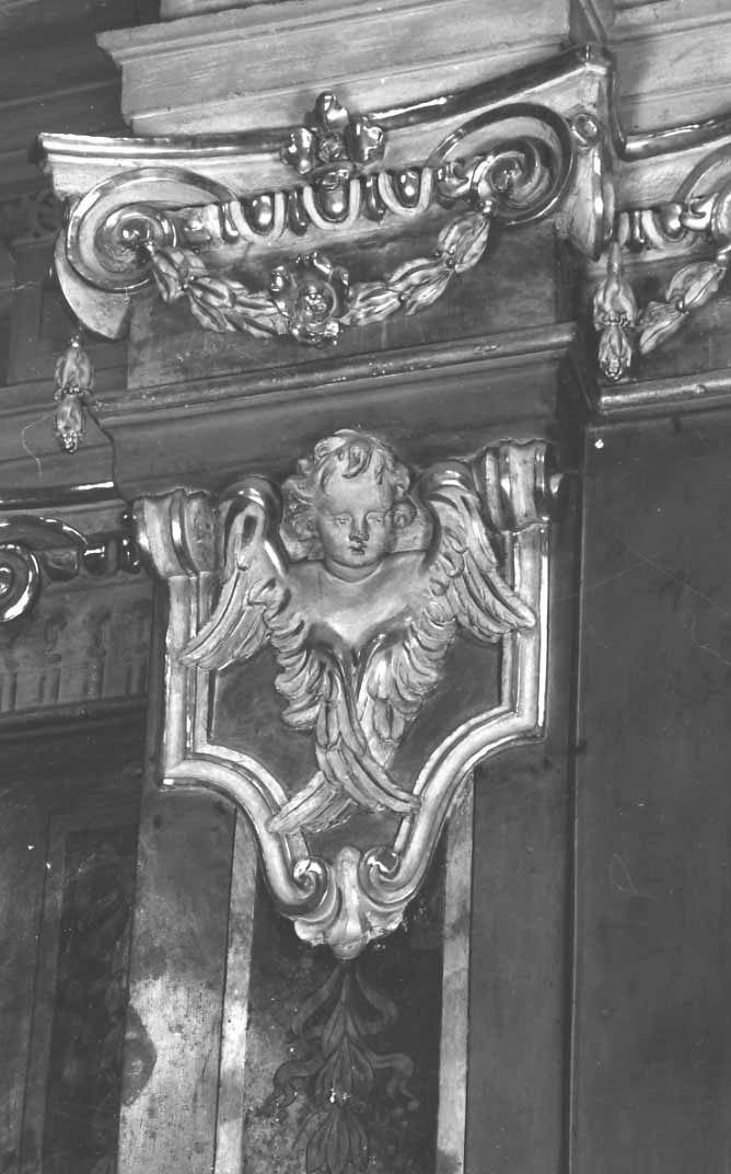 cherubino (capitello, serie) - bottega piemontese (ultimo quarto sec. XVIII)