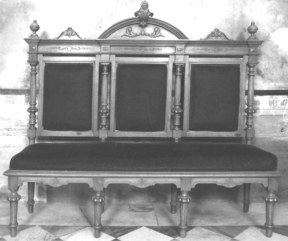 seggio, opera isolata - bottega piemontese (ultimo quarto sec. XIX)