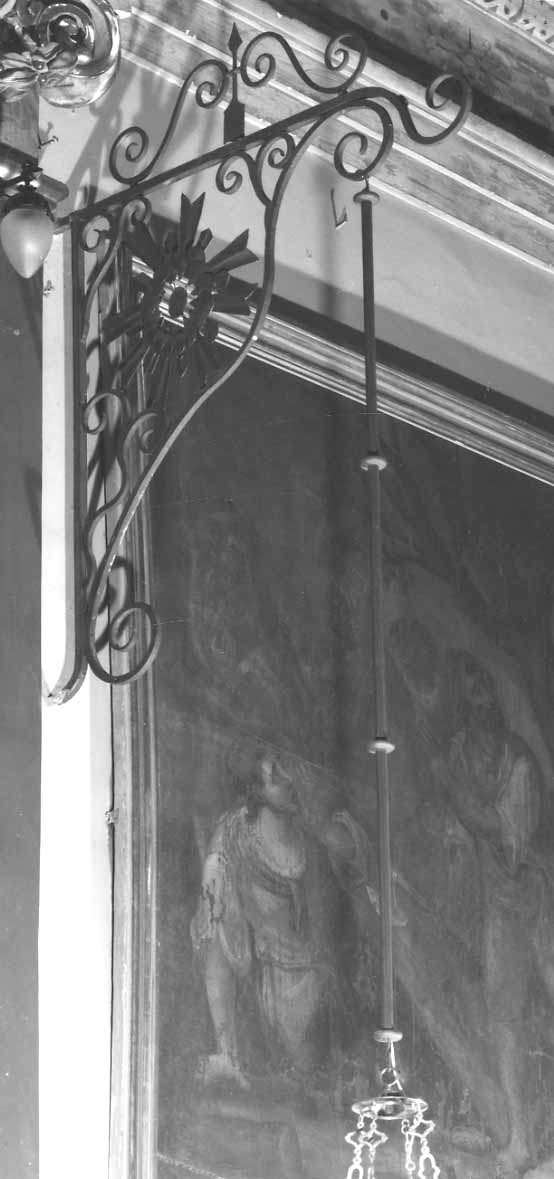 portalampade da chiesa, serie - bottega piemontese (sec. XX)