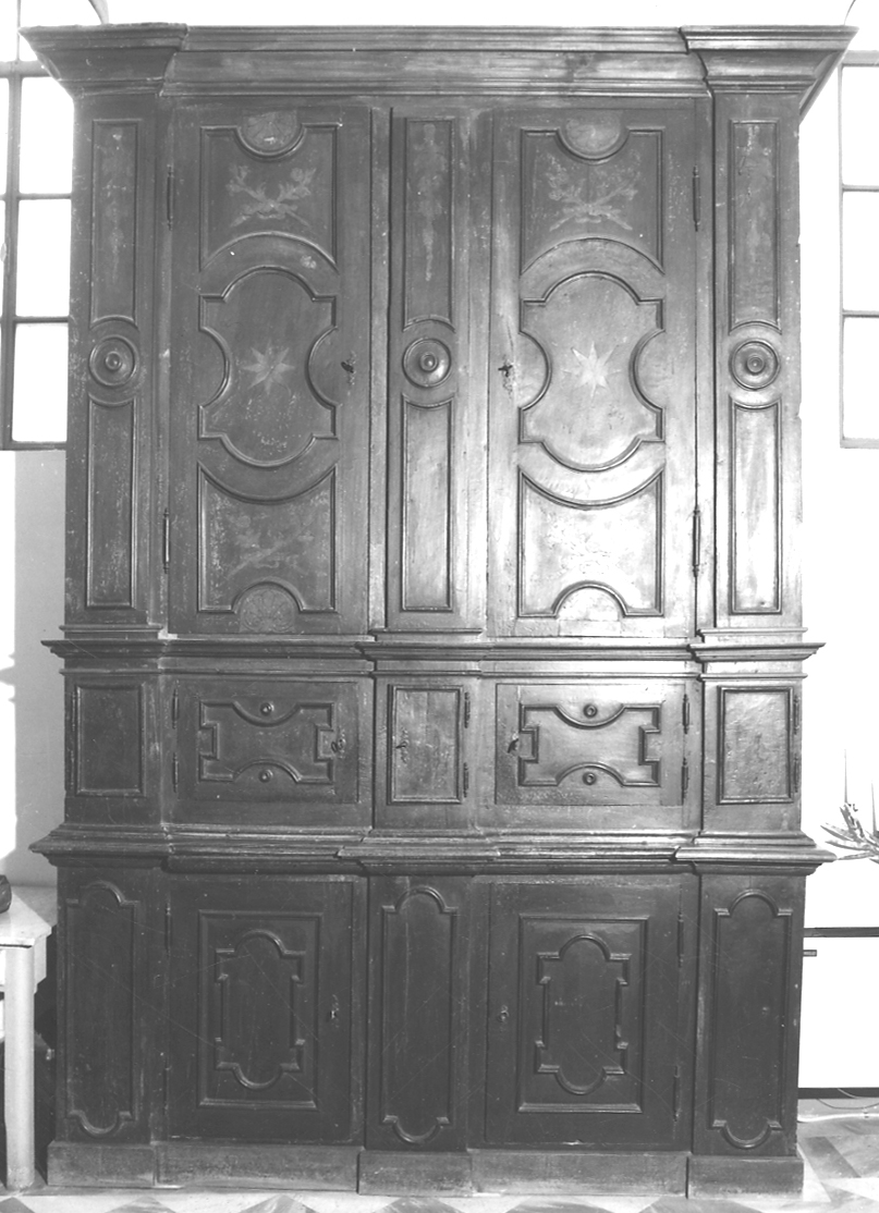 armadio da sacrestia, serie - bottega piemontese (metà sec. XVIII)