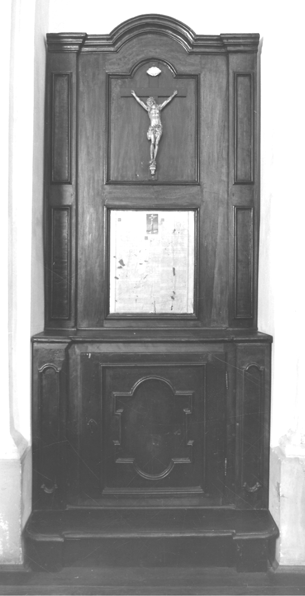 Cristo crocifisso (inginocchiatoio, opera isolata) - bottega piemontese (ultimo quarto sec. XIX)