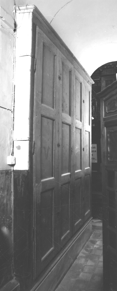 armadio, opera isolata - bottega piemontese (fine sec. XVIII)