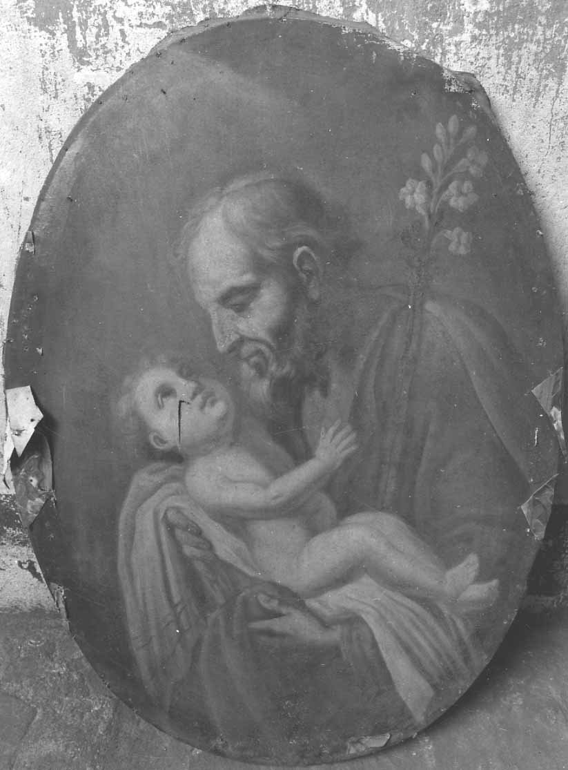 San Giuseppe e Gesù Bambino (dipinto, opera isolata) - ambito piemontese (secondo quarto sec. XVIII)