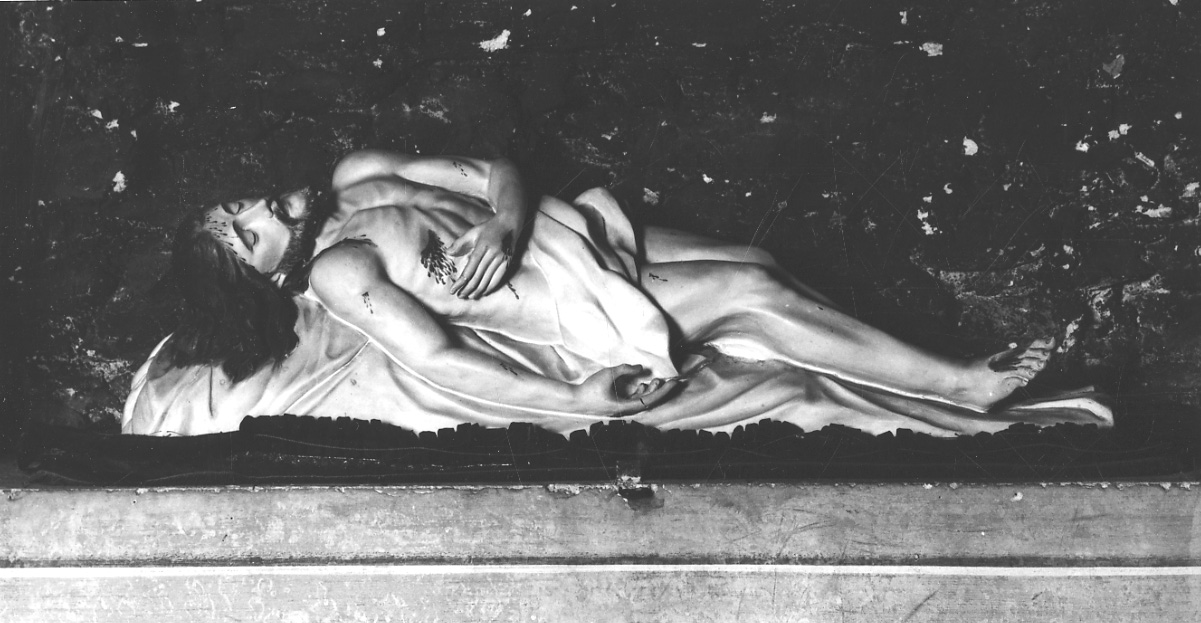 Cristo nel sepolcro (statua, opera isolata) - bottega torinese (primo quarto sec. XX)