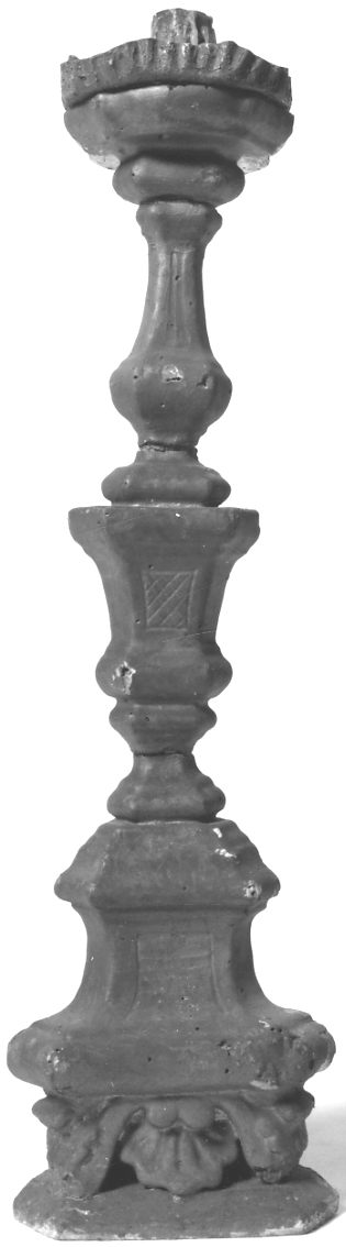 candeliere, serie - bottega piemontese (terzo quarto sec. XVIII)