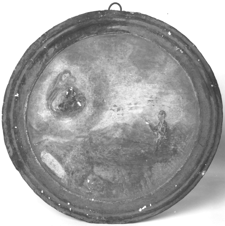 Madonna con Bambino intercede per guarigione (ex voto, opera isolata) - bottega piemontese (terzo quarto sec. XIX)