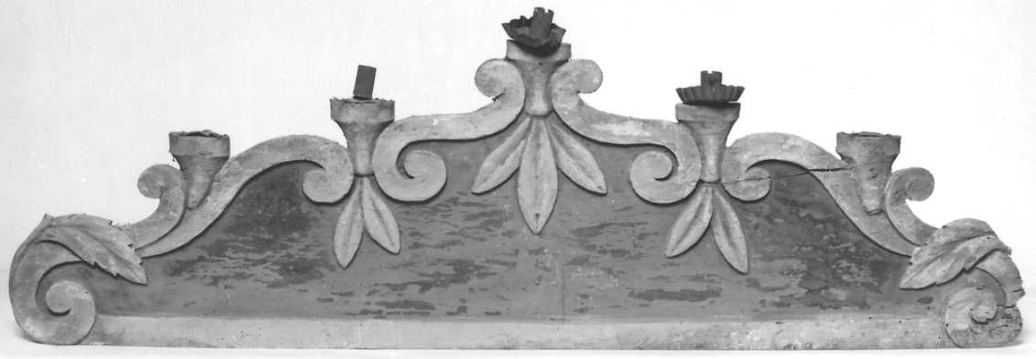 candelabro, serie - bottega piemontese (ultimo quarto sec. XVIII)