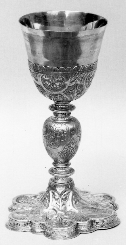 calice, opera isolata - bottega milanese (fine/inizio secc. XVI/ XVII)