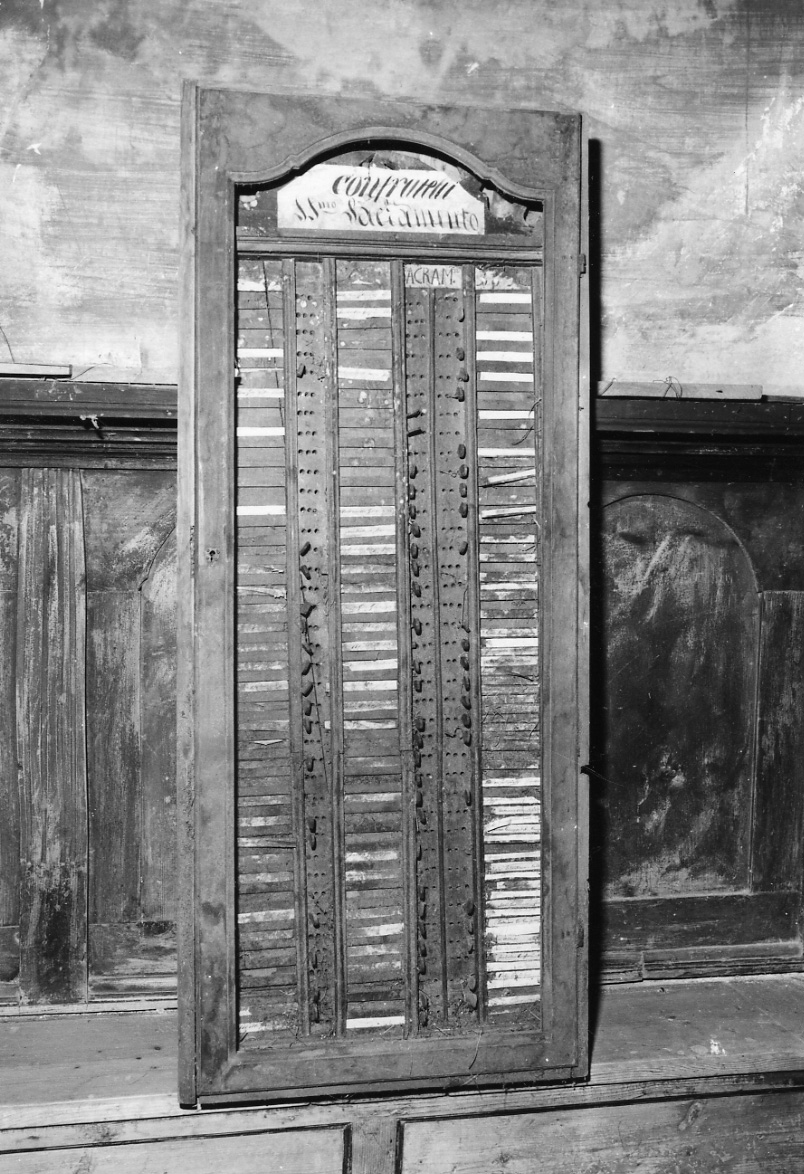 tabella di confraternita, opera isolata - bottega della Val Formazza (prima metà sec. XIX)