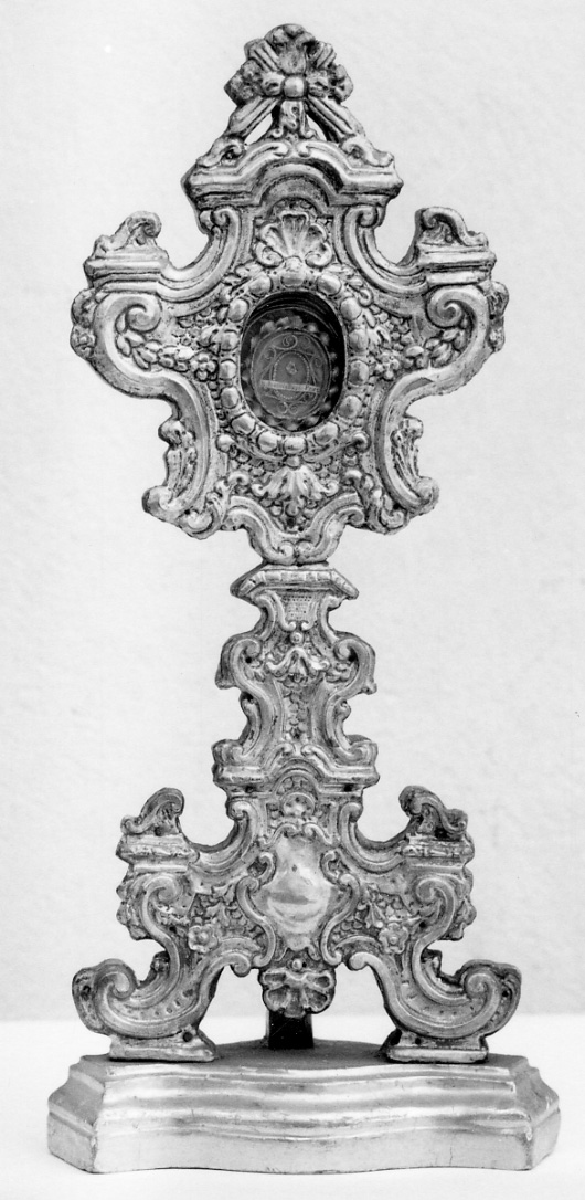 reliquiario, serie - bottega romana (seconda metà sec. XVIII)