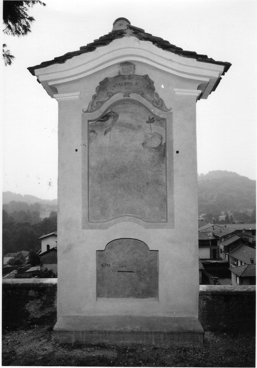 stazione X: Gesù spogliato e abbeverato di fiele (dipinto) - ambito ortese (seconda metà sec. XVIII)