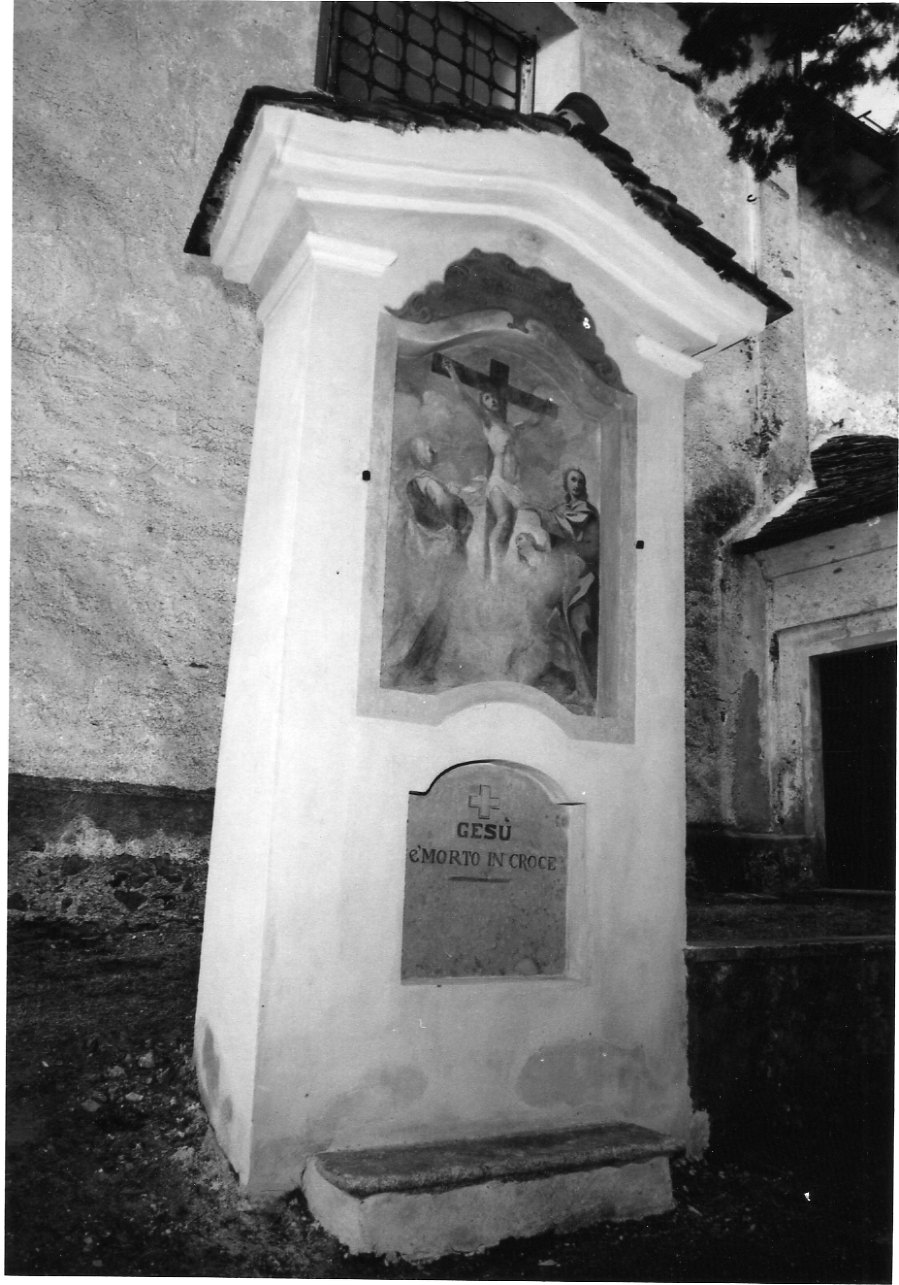 stazione XII: Gesù innalzato e morto in croce (dipinto) - ambito ortese (seconda metà sec. XVIII)