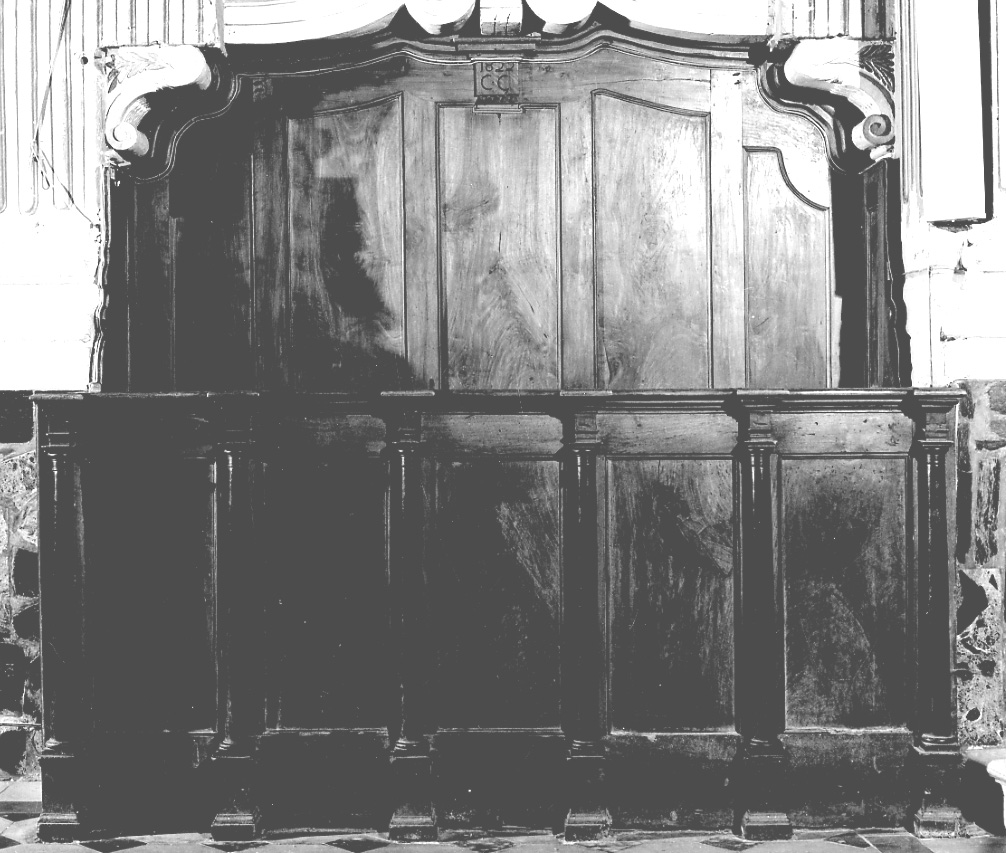 banco da chiesa, opera isolata di Chiabrando Francesco (primo quarto sec. XIX)