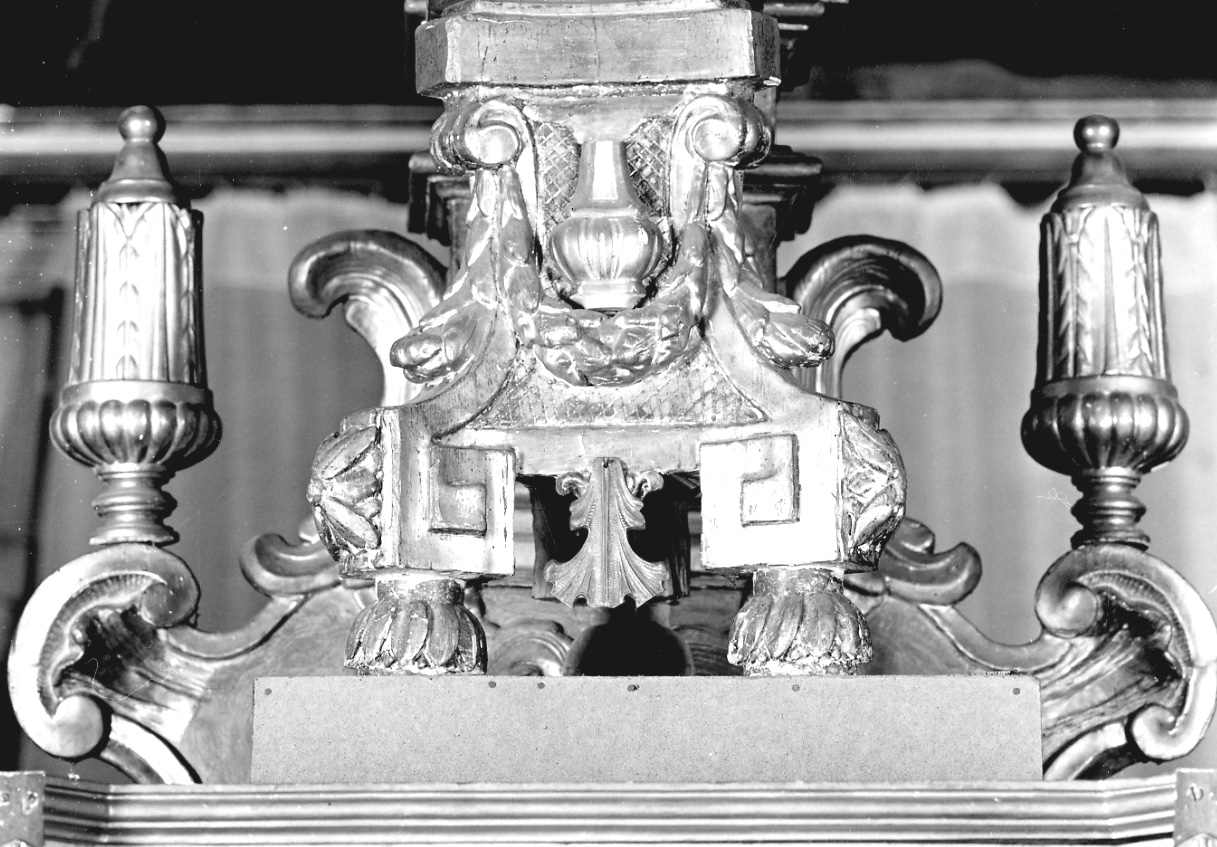 candelabro, frammento - bottega piemontese (seconda metà sec. XVIII)