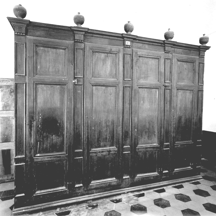 armadio da sacrestia, opera isolata - bottega piemontese (sec. XIX)