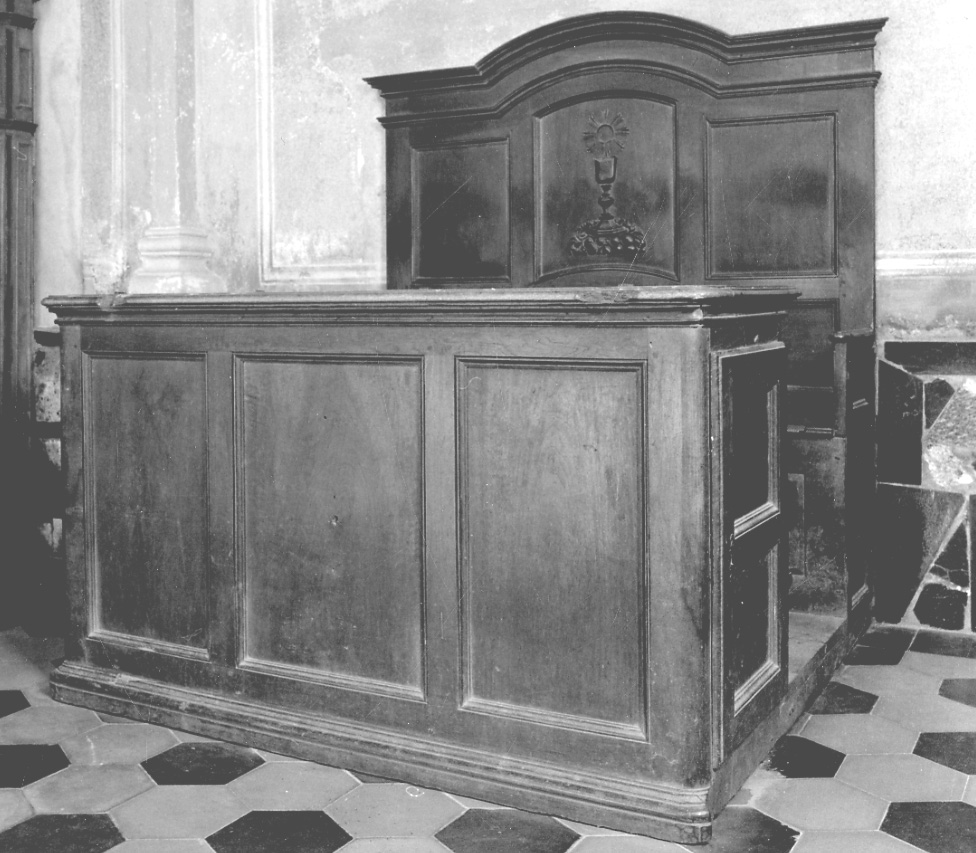 banco da chiesa, opera isolata - bottega piemontese (prima metà sec. XIX)