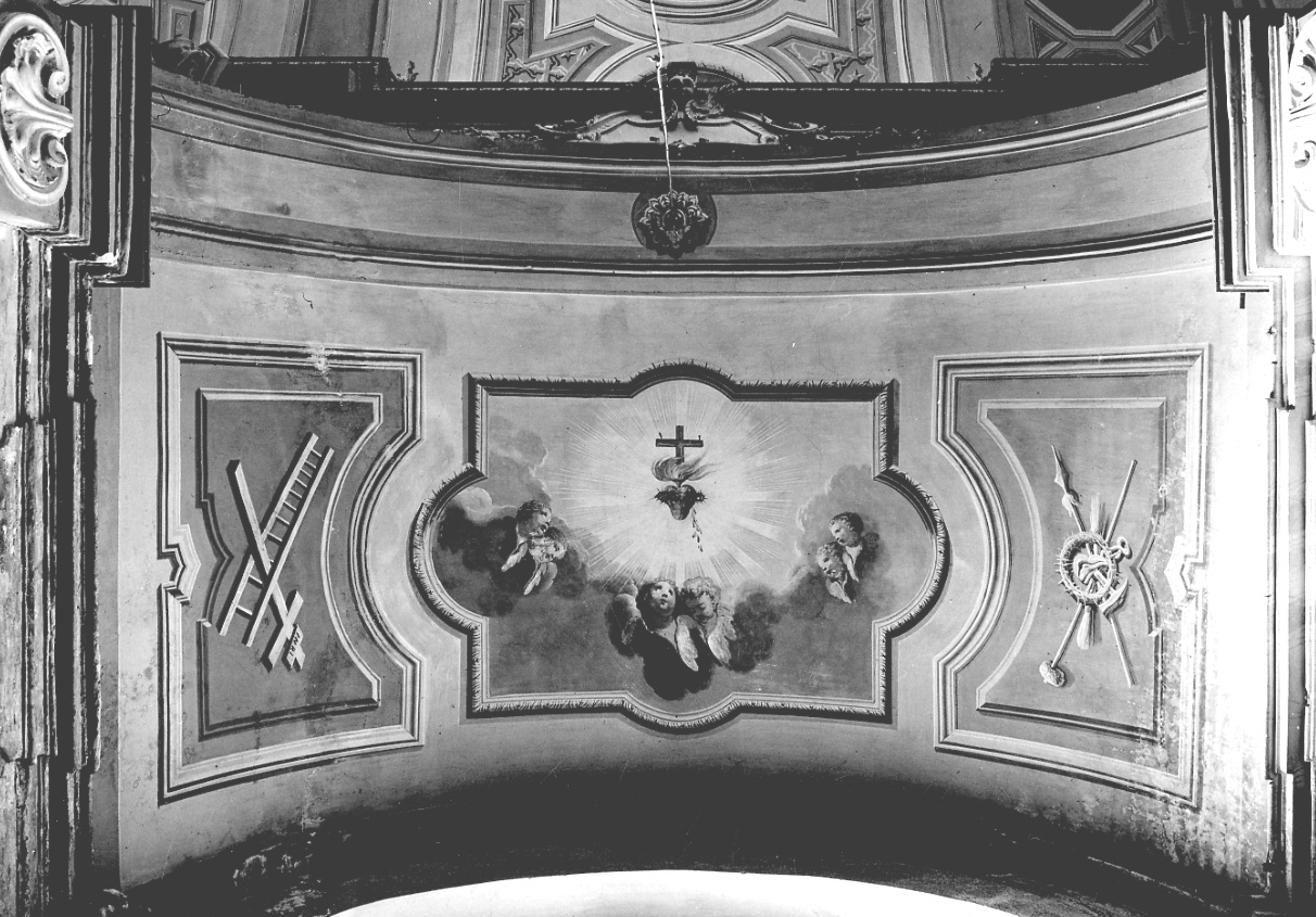 Sacro Cuore di Gesù (dipinto, elemento d'insieme) - ambito piemontese (seconda metà sec. XVIII)